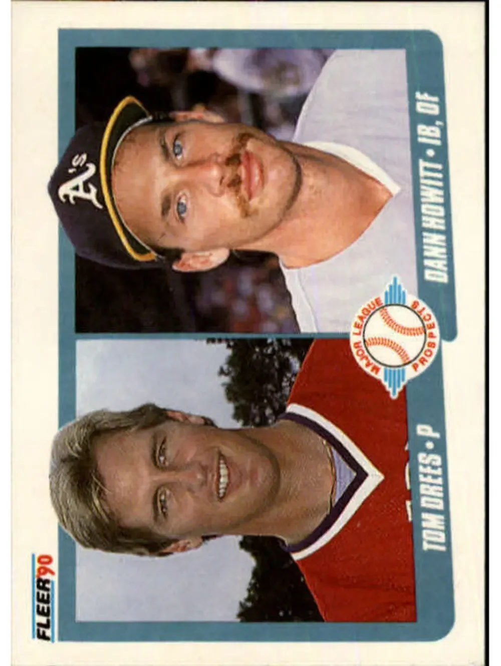 1990 Tom Drees / Dann Howitt Fleer Baseball Card #644